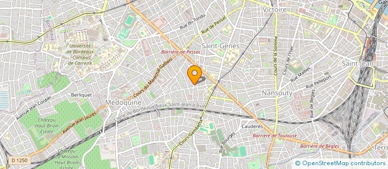 localisation de l'entreprise GUTS  TALENCE