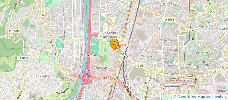 localisation de l'entreprise GUTTAHUB à GRENOBLE