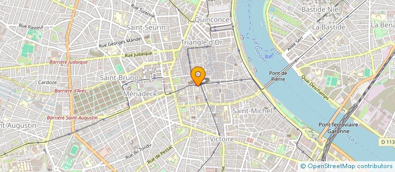 localisation de l'entreprise GUTTIEREZ & PANCHAUD à BORDEAUX