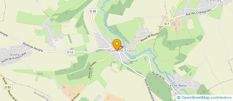 localisation de l'entreprise GUU JI YA - INGENIERIE  BLAINVILLE-CREVON