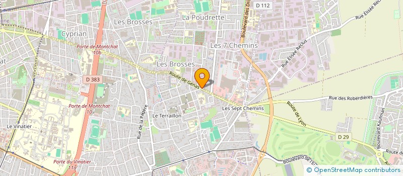 localisation de l'entreprise GUVEN MEUBLES à VAULX-EN-VELIN