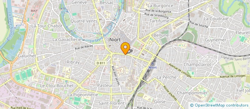 localisation de l'entreprise GUVIANE à NIORT