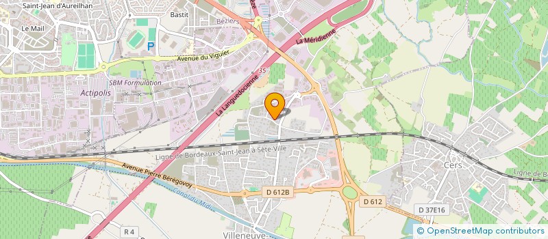 localisation de l'entreprise GUY  VILLENEUVE-LES-BEZIERS