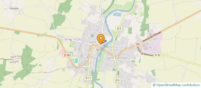 localisation de l'entreprise GUY BAT à SAINT-SAVIN