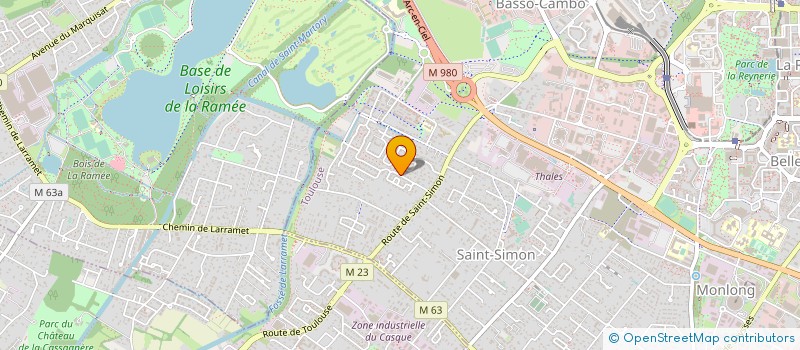 localisation de l'entreprise GUY BIDOU SARL à TOULOUSE