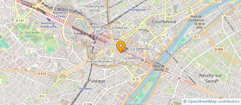 localisation de l'entreprise GUY CARPENTER ET COMPANY SAS  PUTEAUX