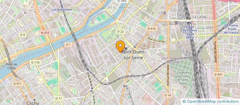 localisation de l'entreprise GUY-CHIFFOLEAU à SAINT-OUEN-SUR-SEINE