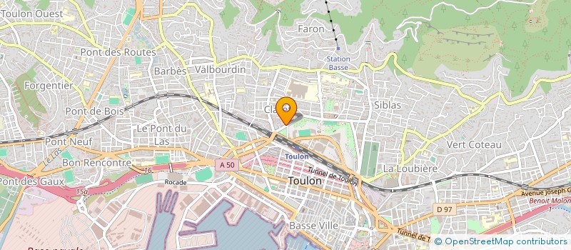 localisation de l'entreprise GUY COULBAULT II  TOULON