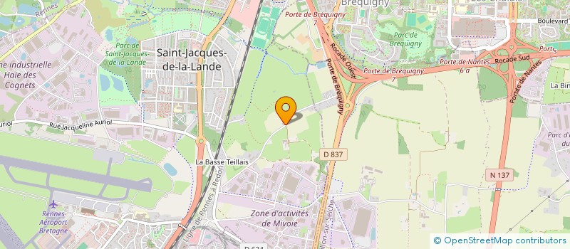 localisation de l'entreprise GUY DELORME ET FILS SARL à ST JACQUES DE LA LANDE