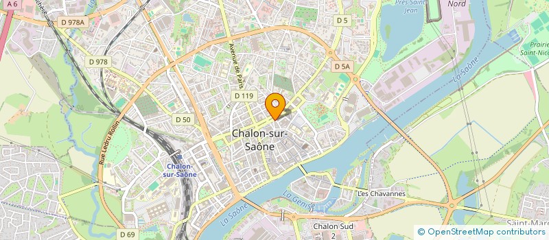 localisation de l'entreprise GUY ET BERNARD IMMOBILIER SAS à CHALON-SUR-SAONE