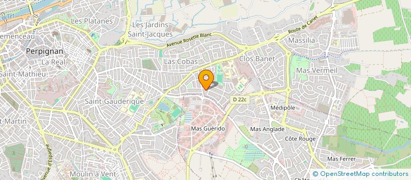 localisation de l'entreprise GUY ET HENRI à PERPIGNAN