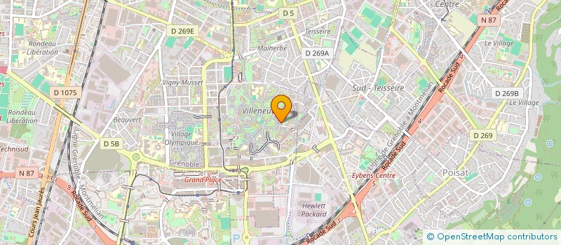 localisation de l'entreprise GUY EYOUM MUSIQUE (GE MUSIQUE) à GRENOBLE