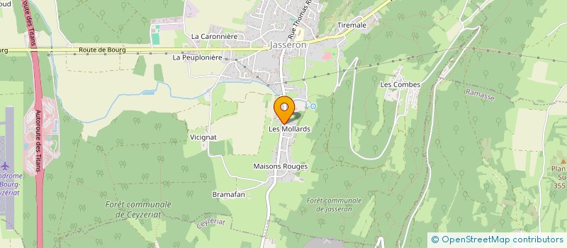 localisation de l'entreprise GUY FRERES  JASSERON