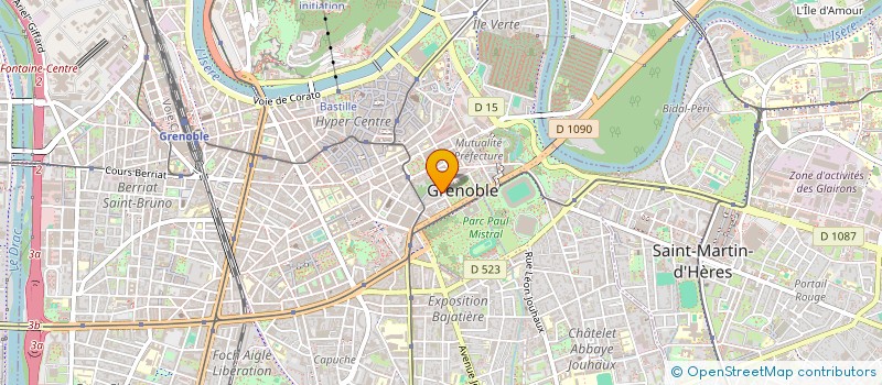 localisation de l'entreprise GUY GIACOMETTI ... URBANISTE CONSEIL à GRENOBLE