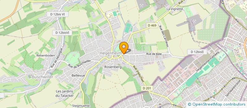 localisation de l'entreprise GUY GREWIS ET BARBARA GREWIS NOTAIRES, ASSOCIES D'UNE SOCIETE CIVILE PROFESSIONNELLE TITULAIRE D'UN OFFICE NOTARIAL  HEGENHEIM