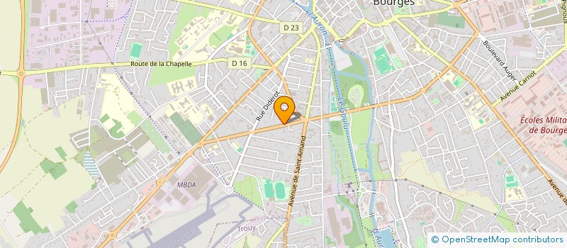 localisation de l'entreprise GUY JOSEPH BENSAC  BOURGES