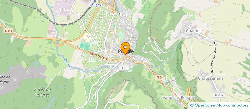 localisation de l'entreprise GUY JURAMONTS à POLIGNY