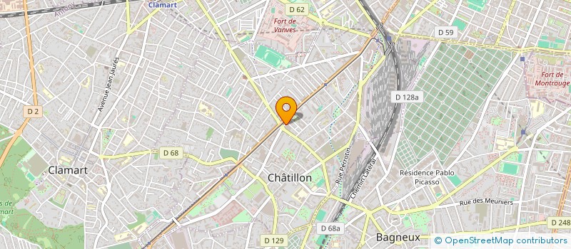 localisation de l'entreprise GUY KAREL  CHATILLON