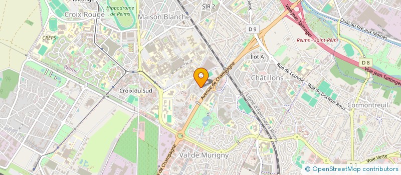 localisation de l'entreprise GUY MARCANDIER AUTOMOBILES à REIMS