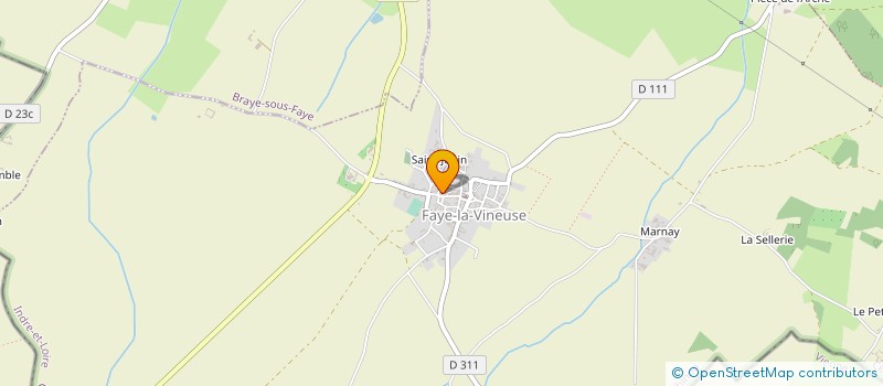 localisation de l'entreprise GUY MARIE  FAYE-LA-VINEUSE