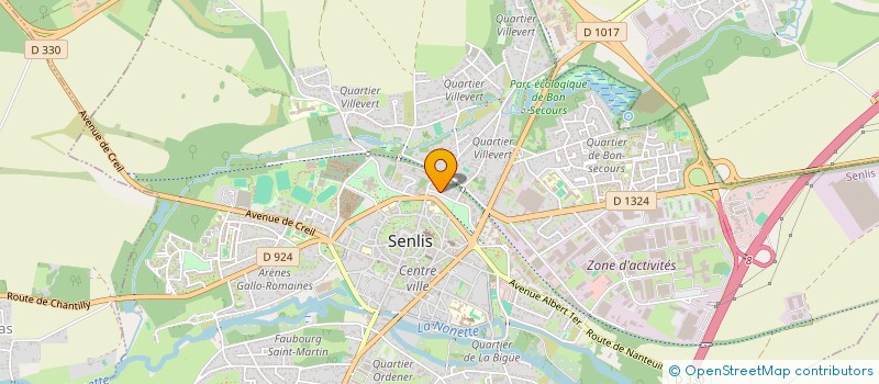 localisation de l'entreprise GUY MOQUET  SENLIS