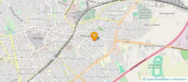 localisation de l'entreprise GUY MULLER à NIMES