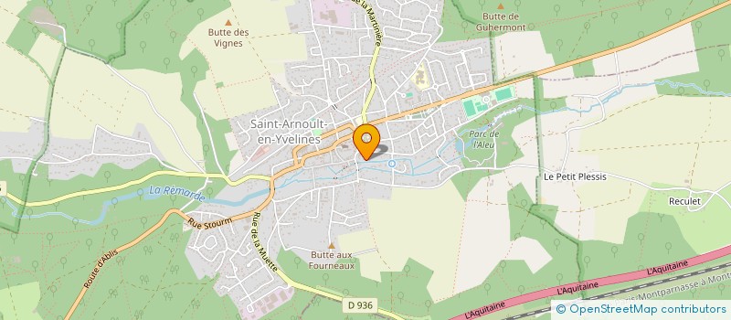 localisation de l'entreprise GUY PAILLOUX  SAINT-ARNOULT-EN-YVELINES