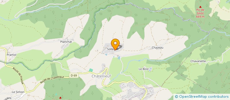 localisation de l'entreprise GUY PLAGNEUX  BARD