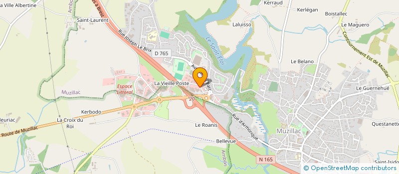 localisation de l'entreprise GUY ROBERT PLATRERIE  MUZILLAC