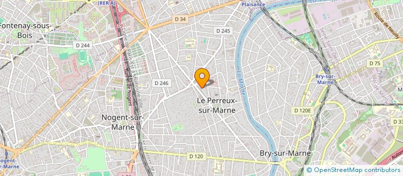 localisation de l'entreprise GUY ROULLEAU SARL à LE PERREUX-SUR-MARNE