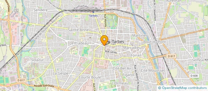 localisation de l'entreprise GUY SOULIER ET CIE  TARBES