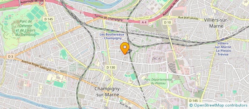 localisation de l'entreprise GUY TRANSPORT ET DEMENAGEMENT à CHAMPIGNY-SUR-MARNE
