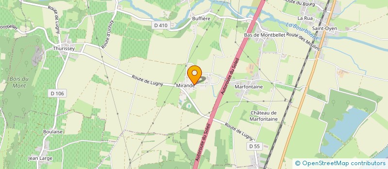 localisation de l'entreprise GUY VINCENT ENTRETIEN  MONTBELLET