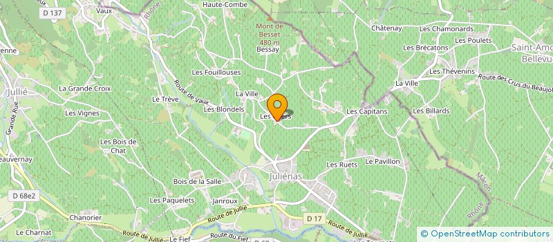 localisation de l'entreprise GUY VOLUET ET FILS à JULIENAS