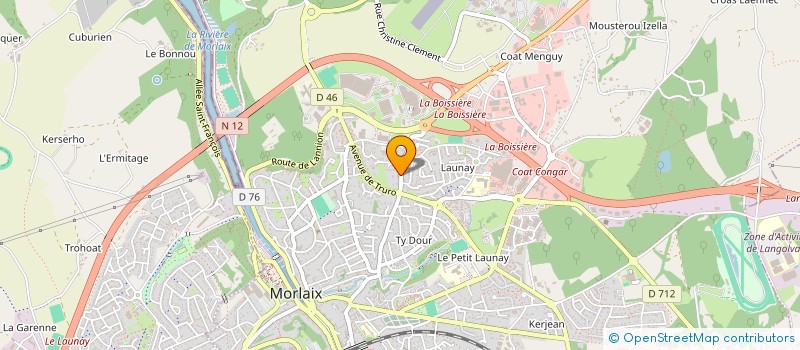 localisation de l'entreprise GUYADER - LOZACH  MORLAIX