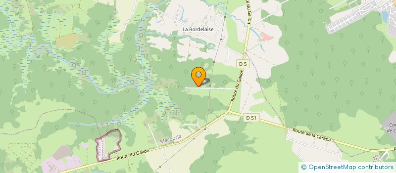 localisation de l'entreprise GUYAFOREST à MACOURIA