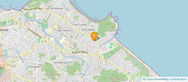 localisation de l'entreprise GUYANE AIR ASSISTANCE  CAYENNE