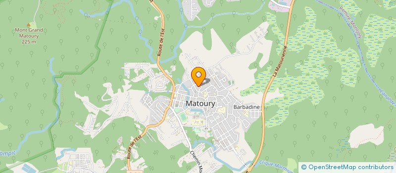 localisation de l'entreprise GUYANE AQUATIQUE à MATOURY