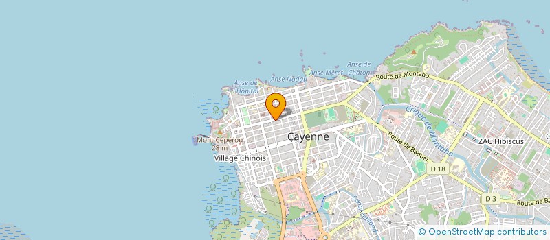 localisation de l'entreprise GUYANE BASE AVANCEE 2014/2016  CAYENNE