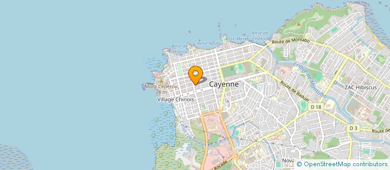 localisation de l'entreprise GUYANE COMMUNICATIONS MOBILES à CAYENNE