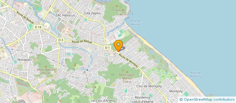 localisation de l'entreprise GUYANE CONSEILS IMMOBILIER  REMIRE-MONTJOLY