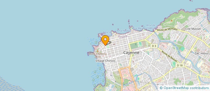 localisation de l'entreprise GUYANE EN SYMBIOSE  CAYENNE