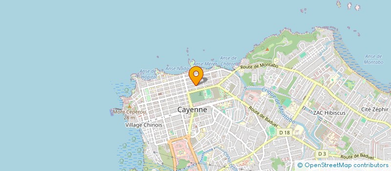 localisation de l'entreprise GUYANE EXO à CAYENNE