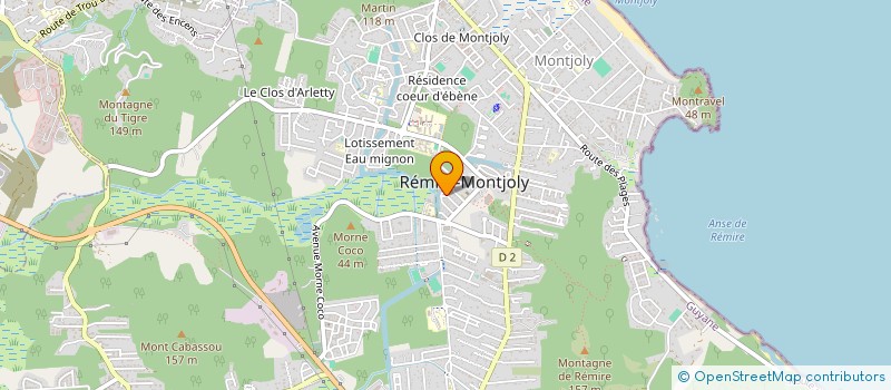 localisation de l'entreprise GUYANE FABRICATION METALLIQUES  REMIRE-MONTJOLY
