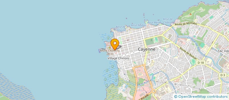 localisation de l'entreprise GUYANE MANUTENTION à CAYENNE