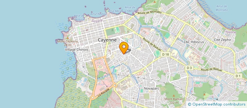 localisation de l'entreprise GUYANE PLURIELLE  CAYENNE