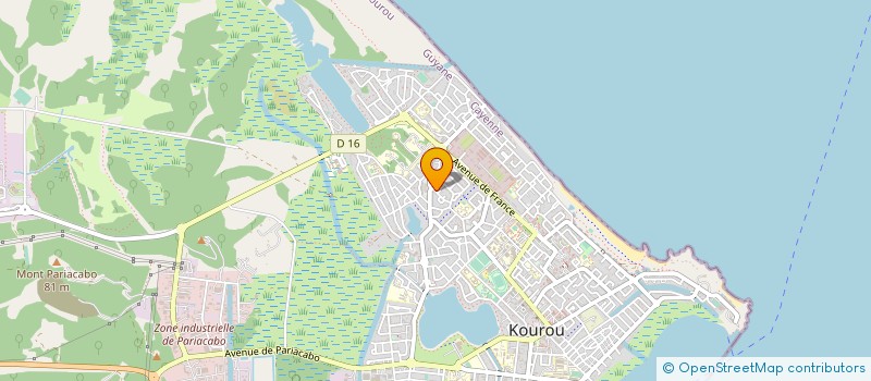 localisation de l'entreprise GUYANE PRODUCTION INSERTION à KOUROU