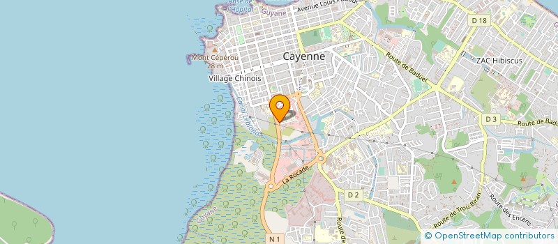 localisation de l'entreprise GUYANE PROTECT SARL à CAYENNE