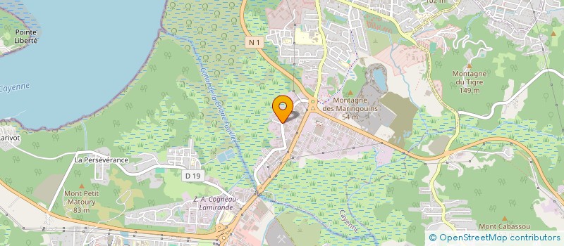 localisation de l'entreprise GUYANE PROTECTION  CAYENNE