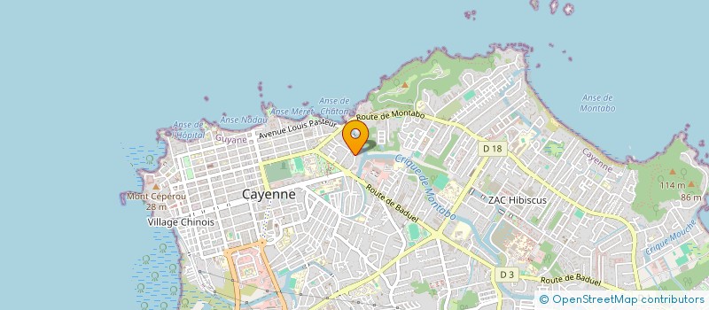 localisation de l'entreprise GUYANE PROTECTION SECURITE à CAYENNE